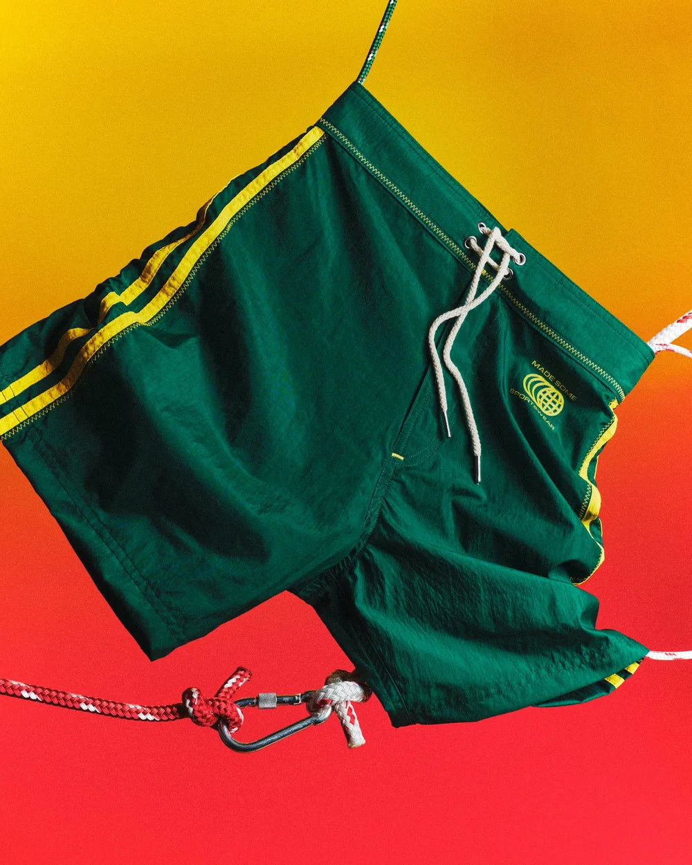 Dark Green & Yellow Made Some Long Shorts