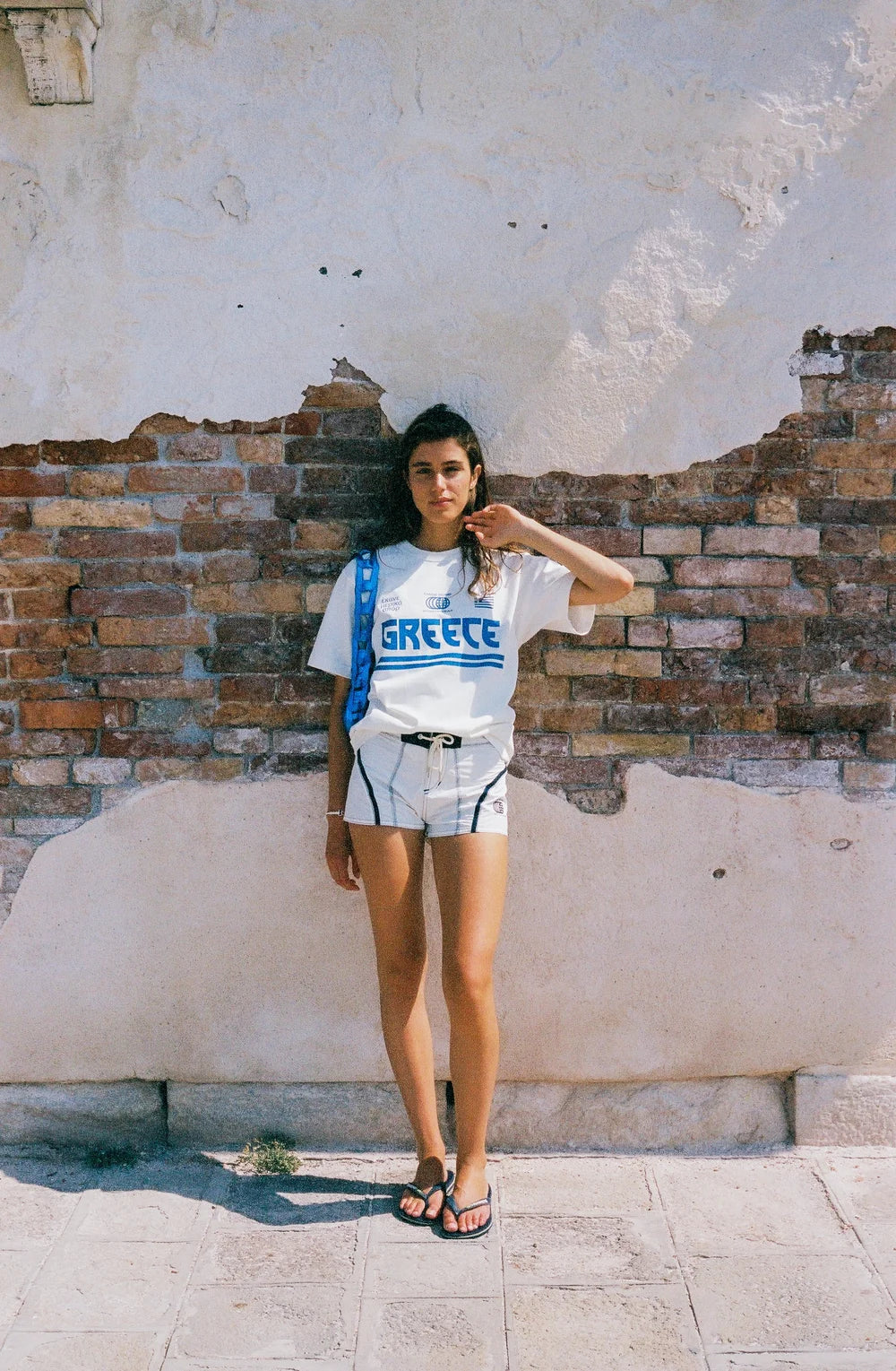 White & Navy Made Some Short Shorts