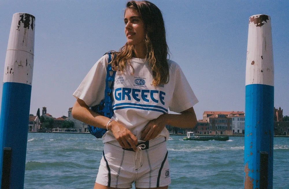 White & Navy Made Some Short Shorts