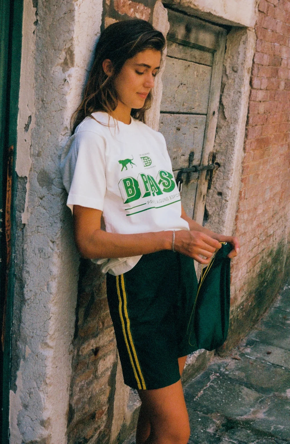 Dark Green & Yellow Made Some Long Shorts