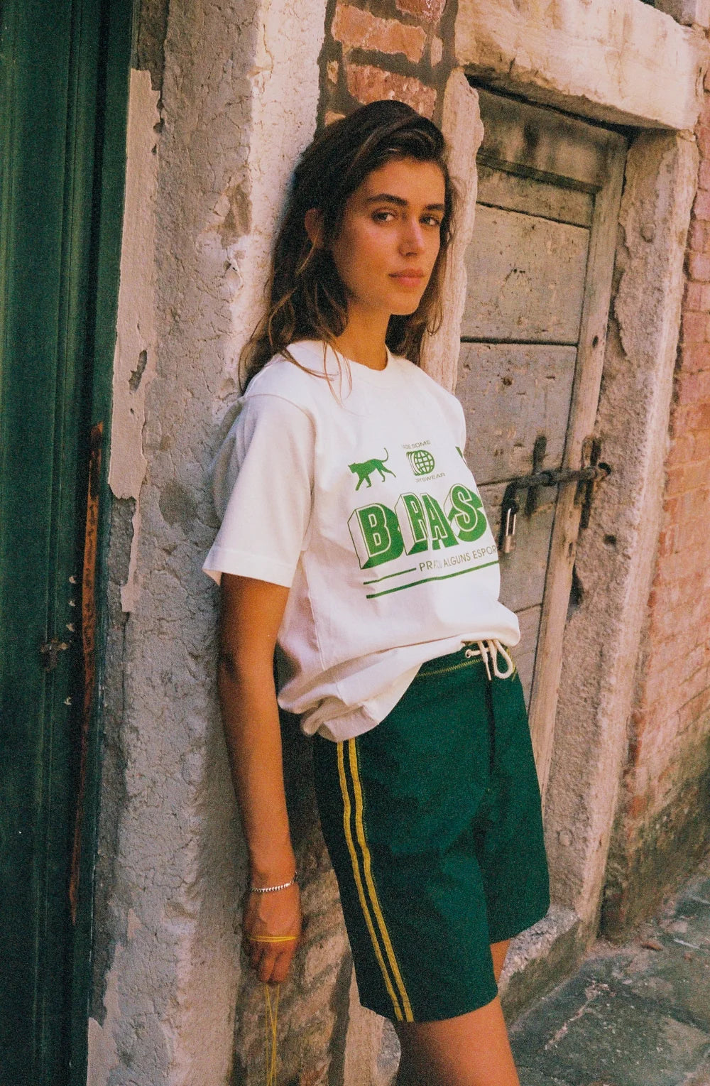 Dark Green & Yellow Made Some Long Shorts