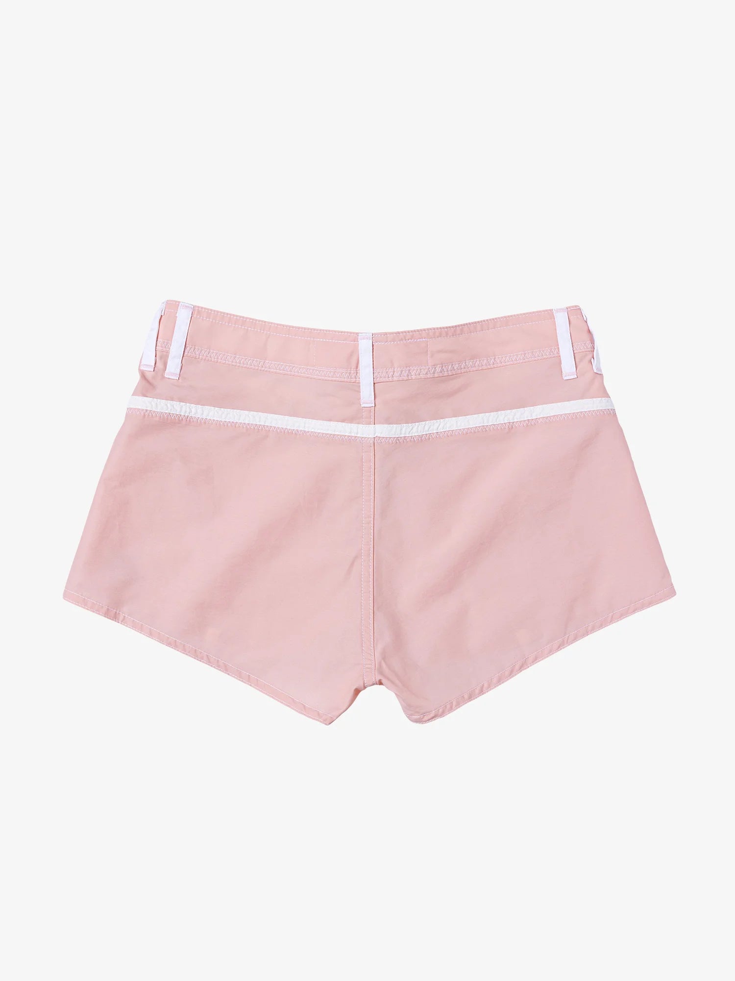 Pale Pink & White Made Some Short Shorts