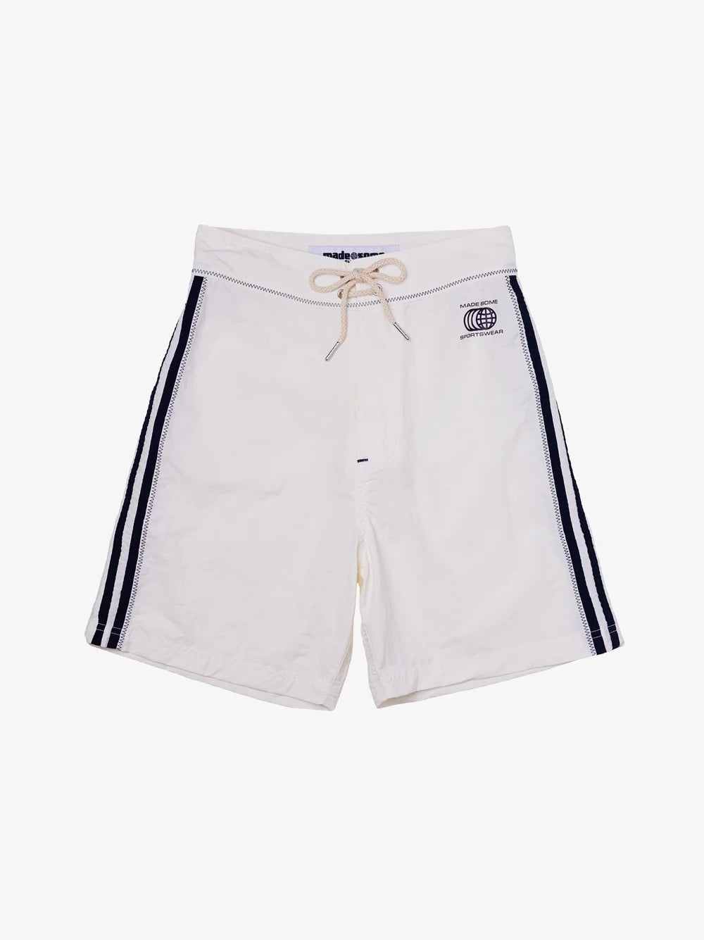 White & Navy Made Some Long Shorts
