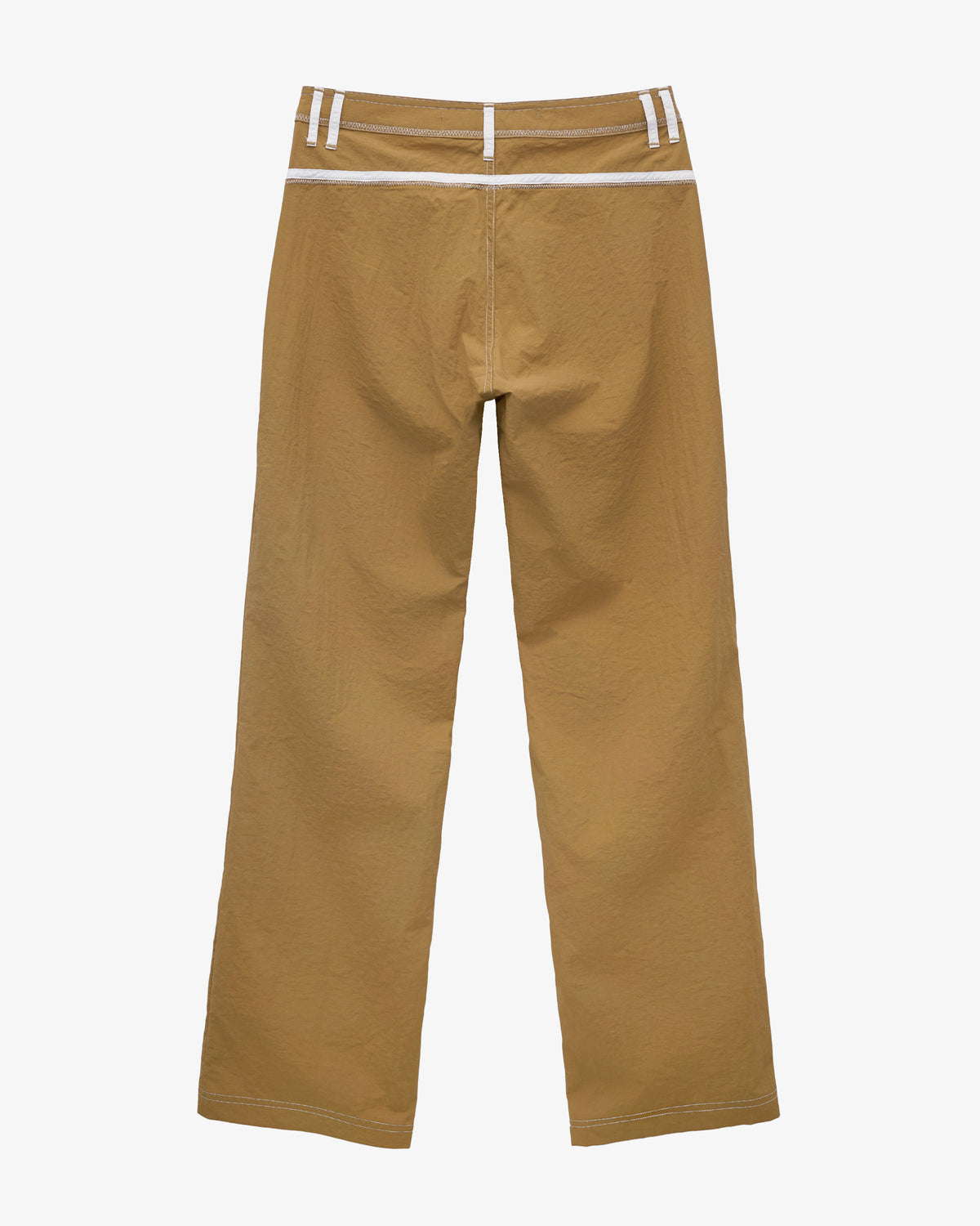 Khaki and White Made Some Nylon Pants