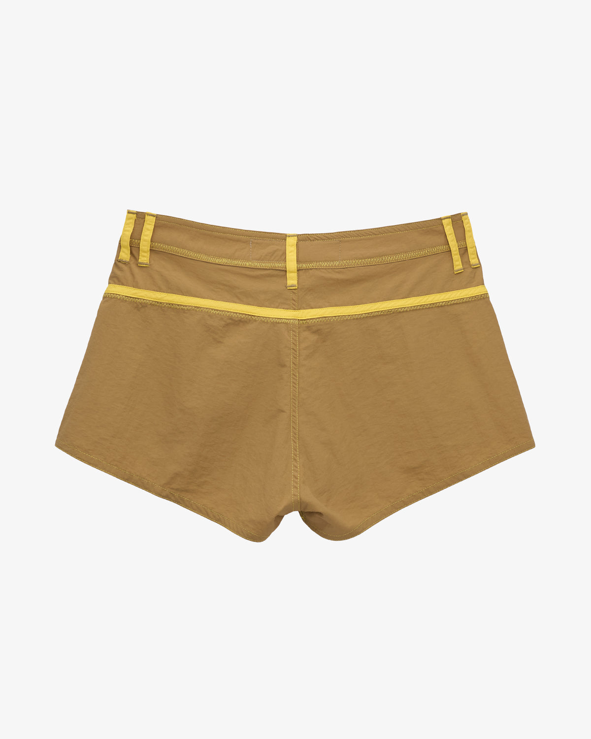 Khaki & Yellow Made Some Short Shorts
