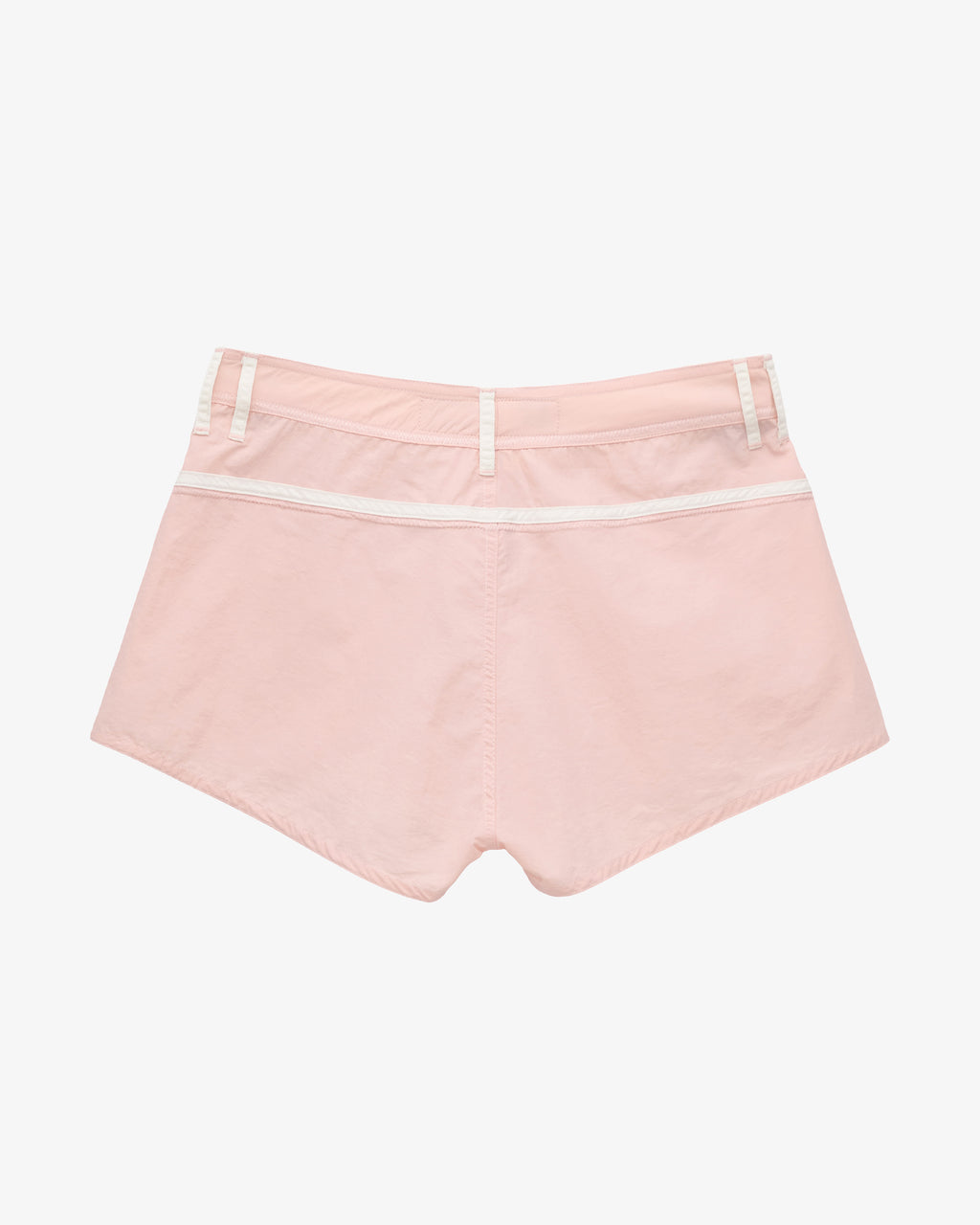 Pale Pink & White Made Some Short Shorts