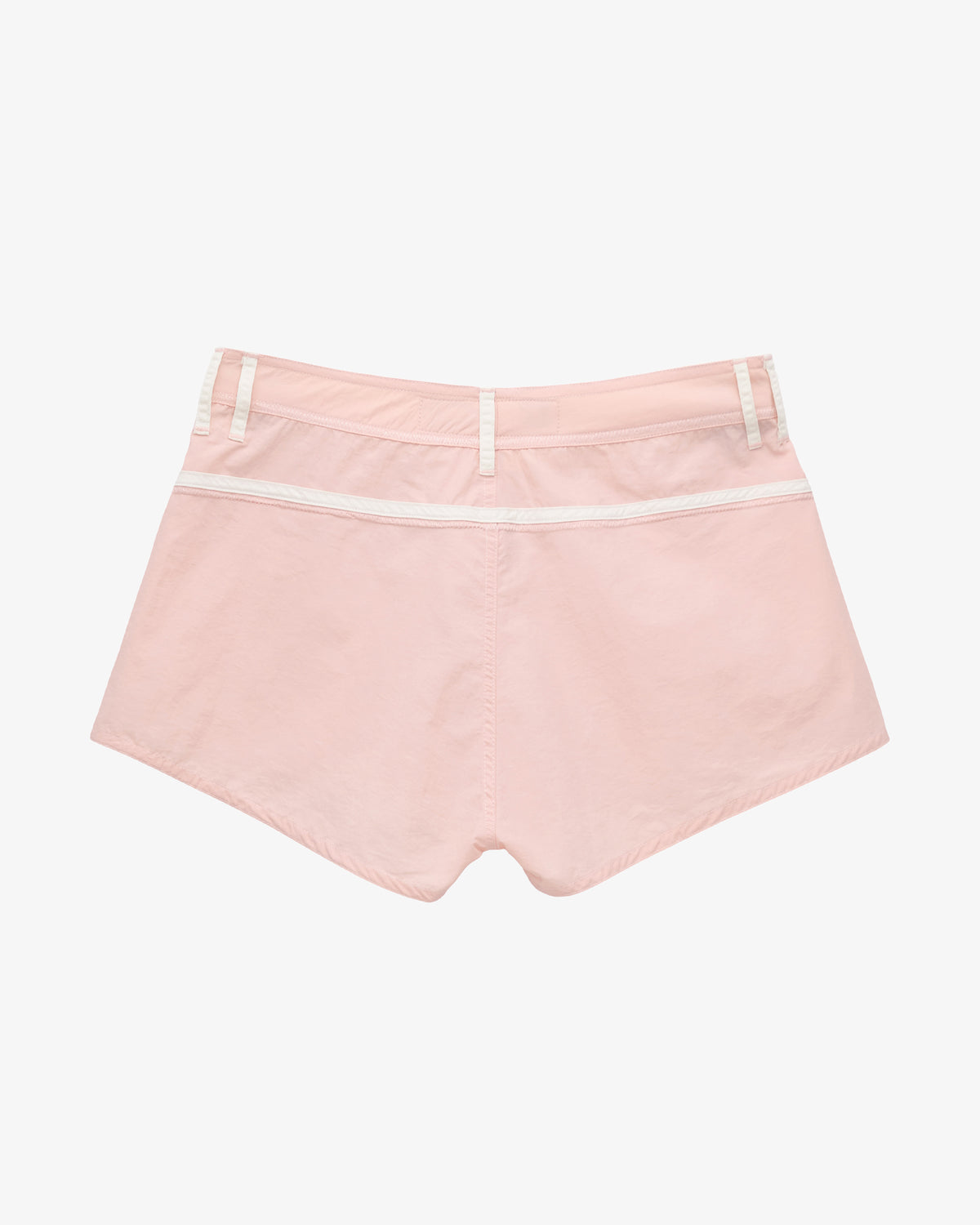 Pale Pink & White Made Some Short Shorts