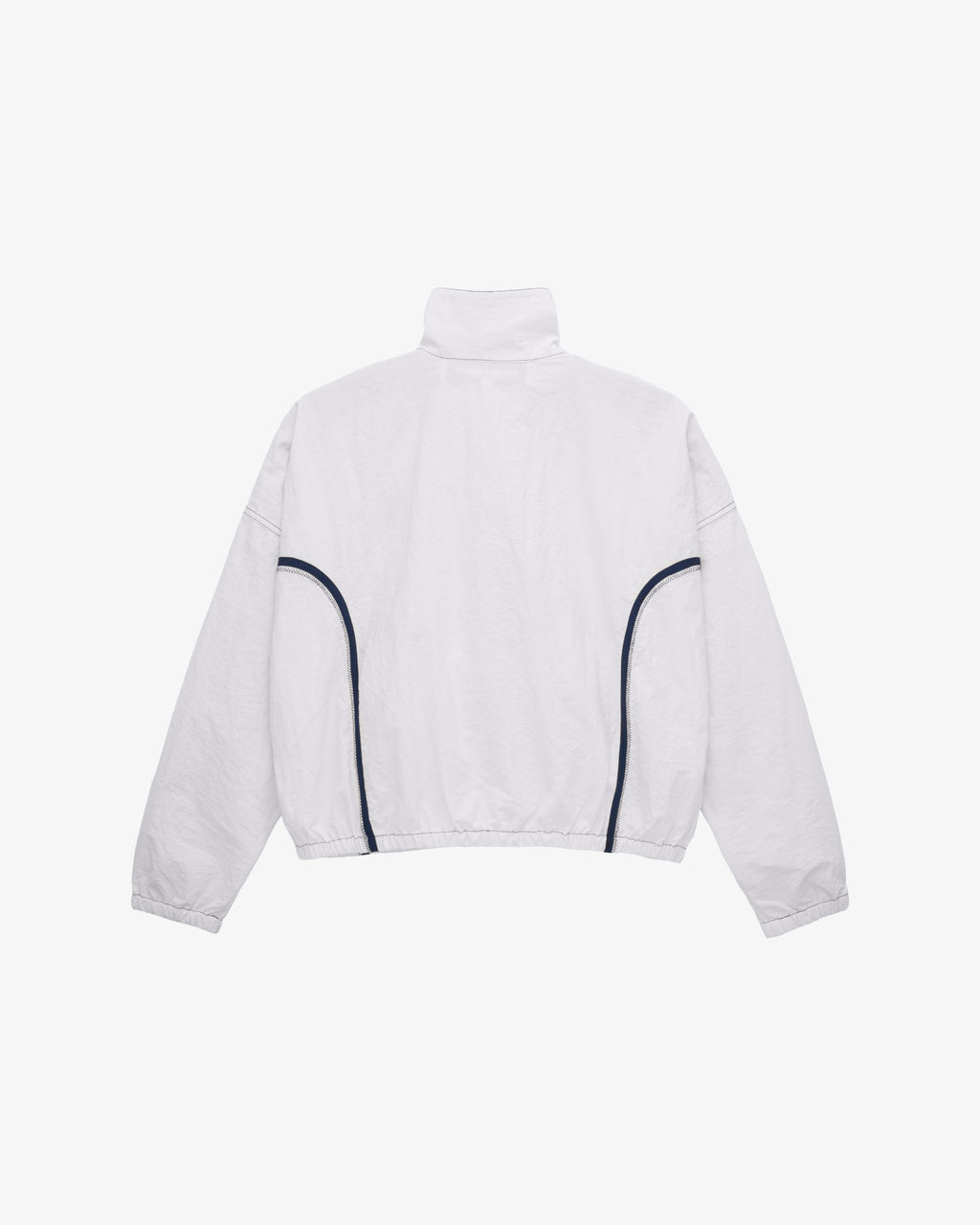 White & Navy Warm Up Jacket