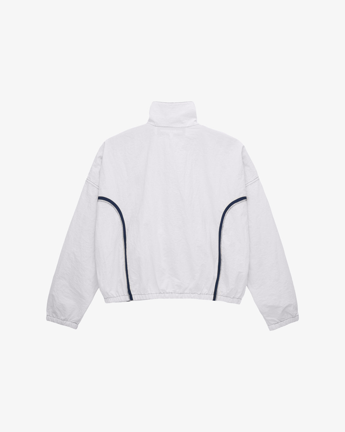 White & Navy Warm Up Jacket