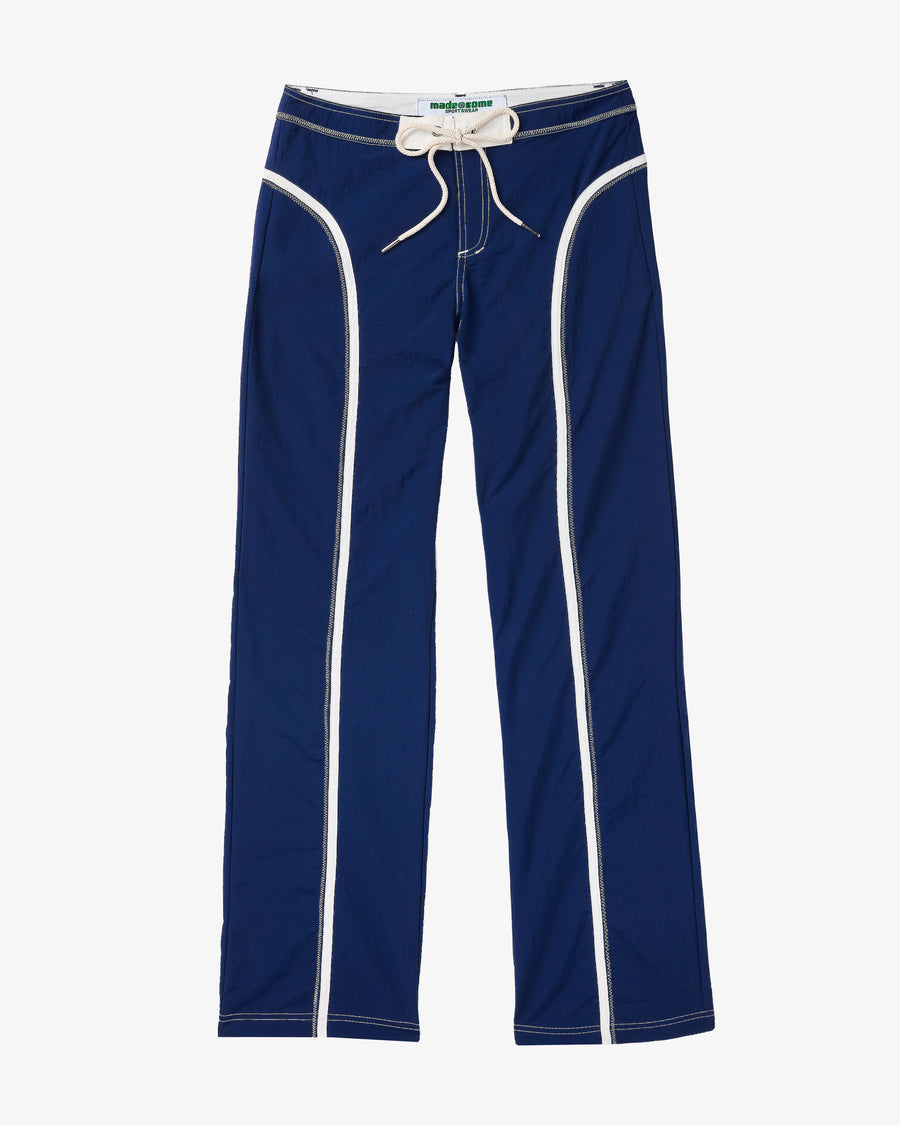 Navy and White Made Some Nylon Pants
