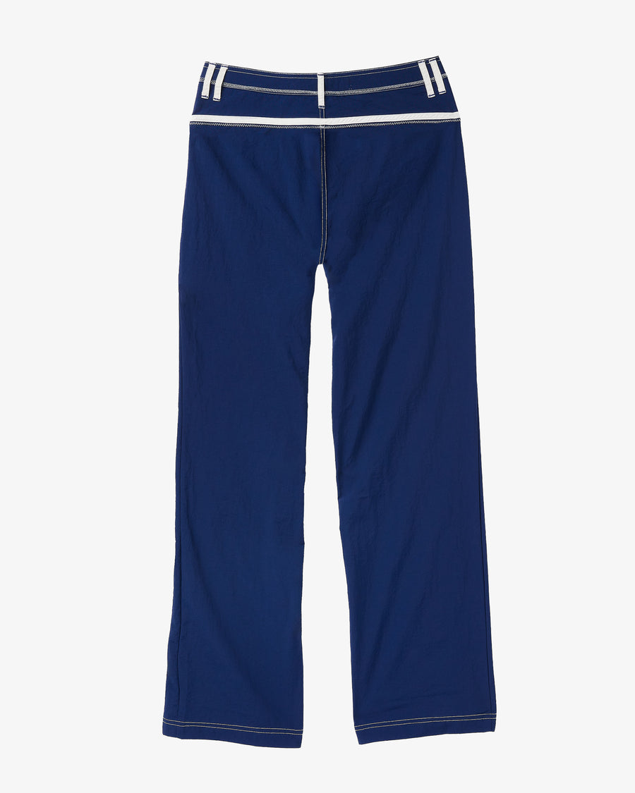 Navy and White Made Some Nylon Pants