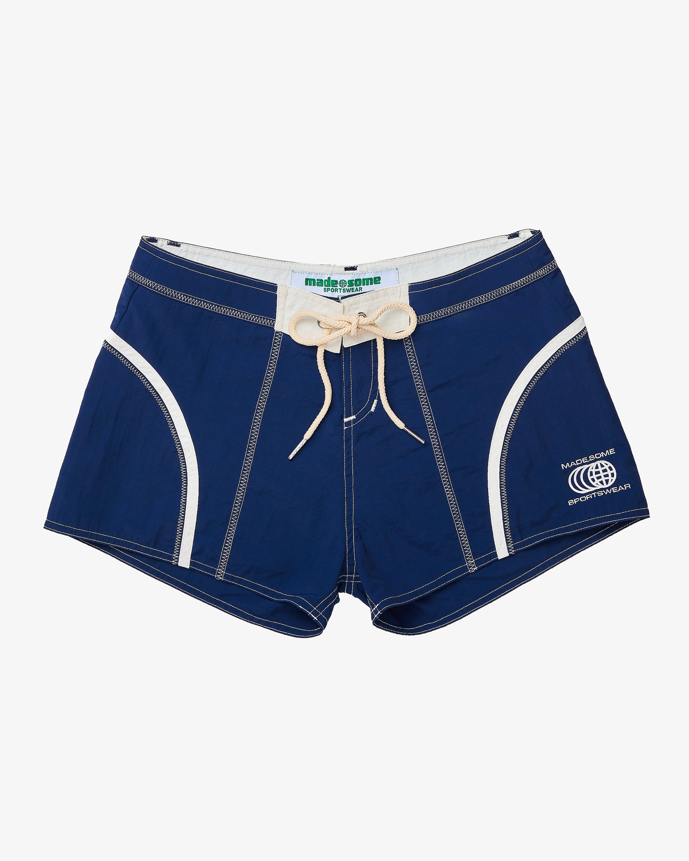 Navy and White Short Shorts