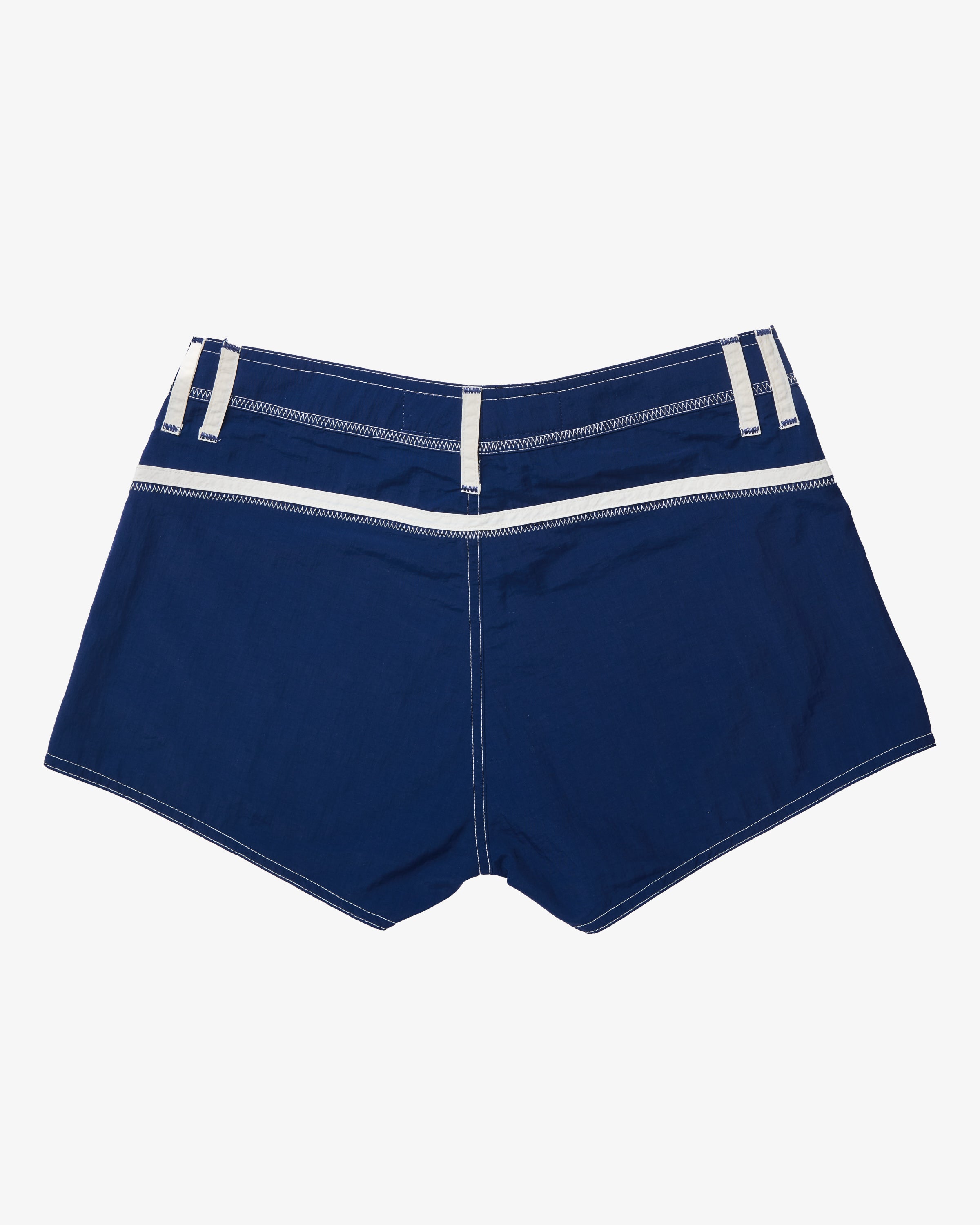 Navy and White Short Shorts