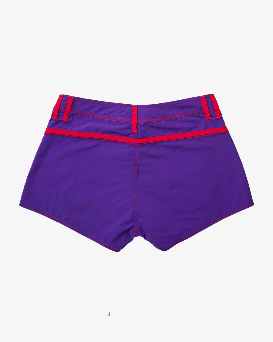 Purple and Red Short Shorts
