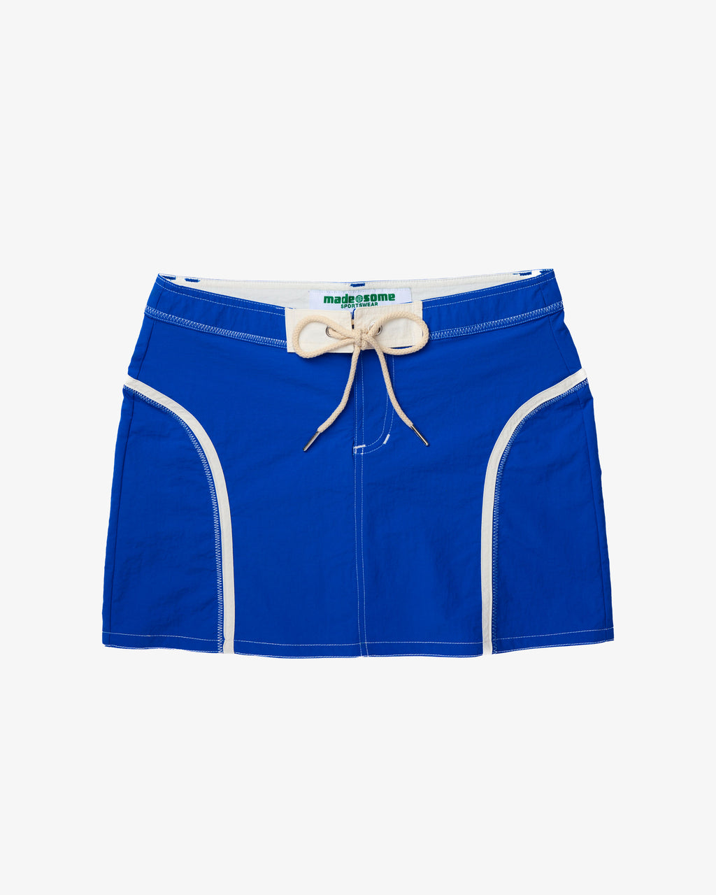 Cobalt & White Mini Skirt