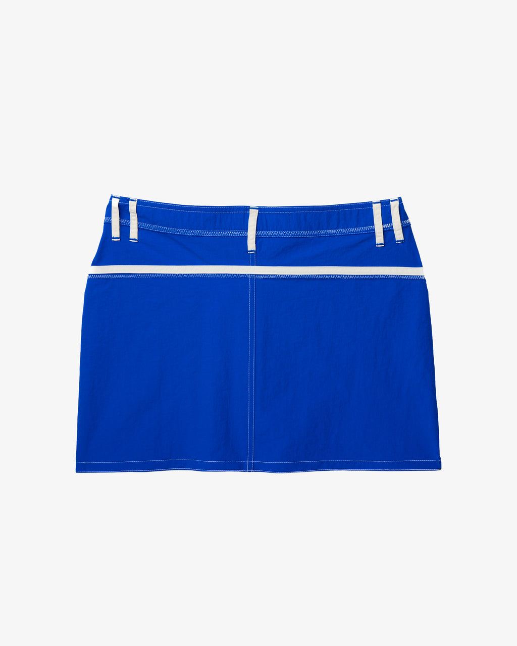 Cobalt & White Mini Skirt