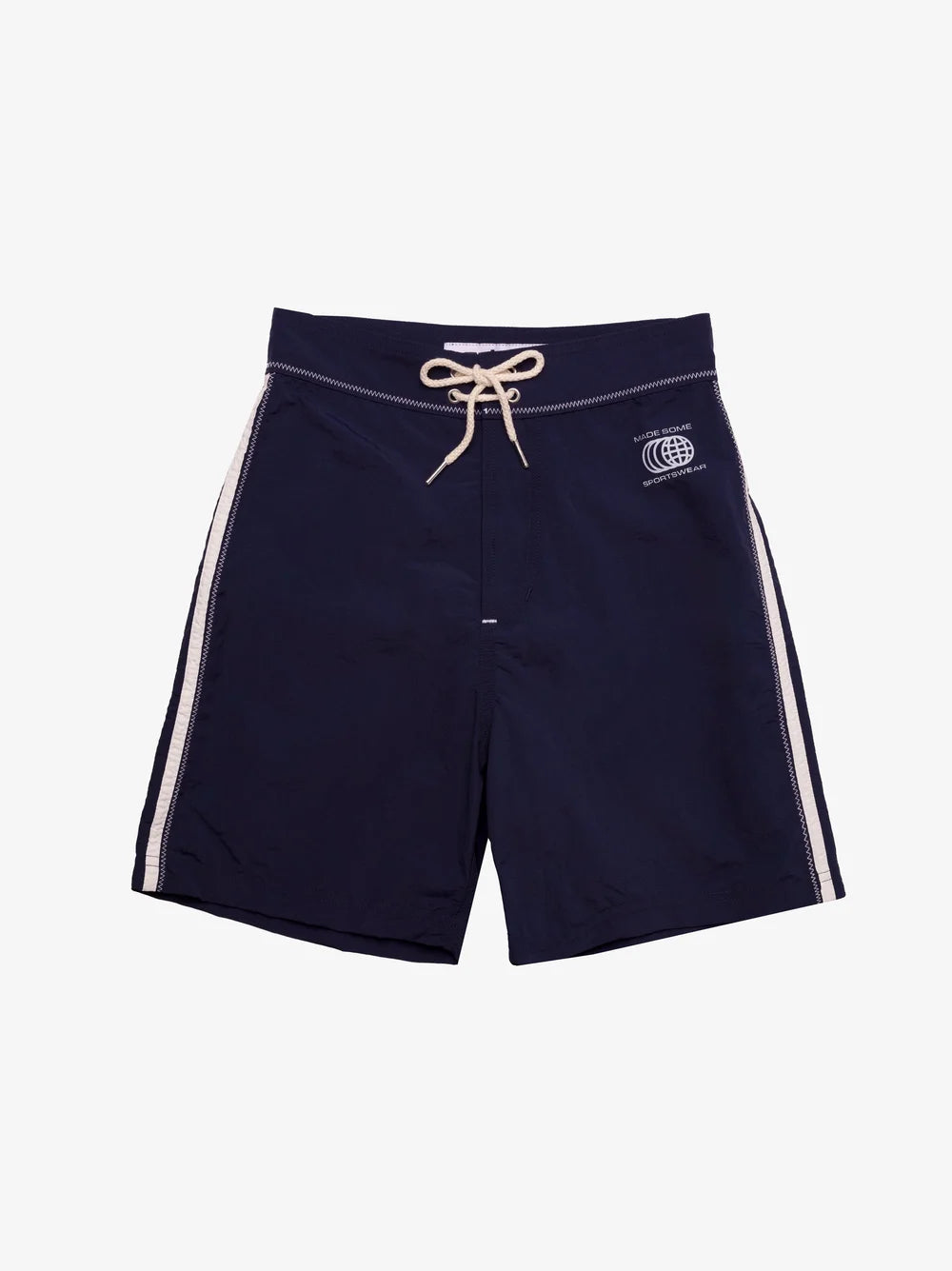 Navy & White Made Some Long Shorts