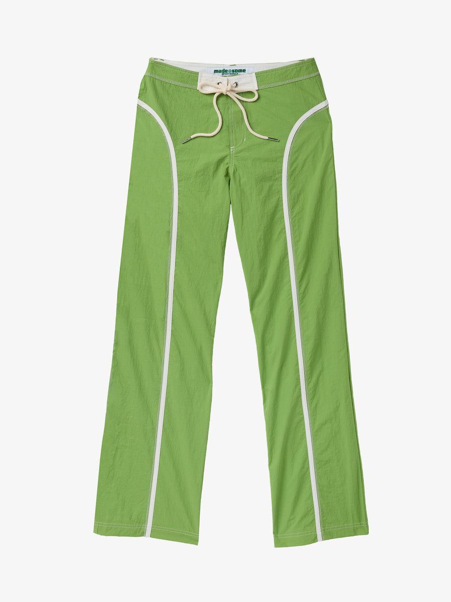 Citrus Green and White Made Some Nylon Pants