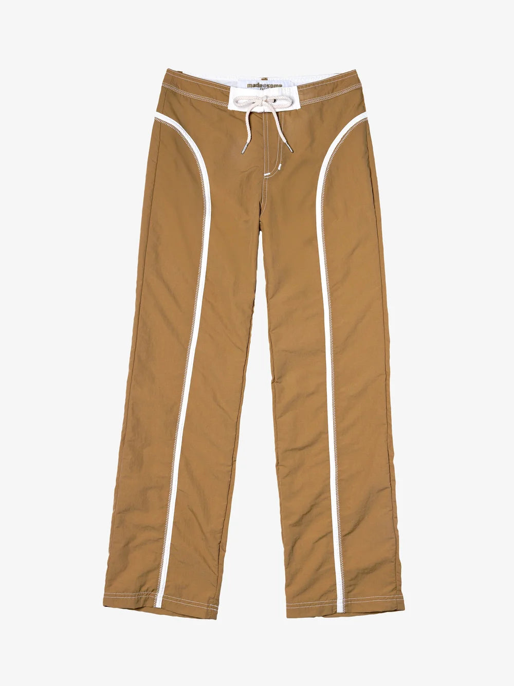 Khaki and White Made Some Nylon Pants