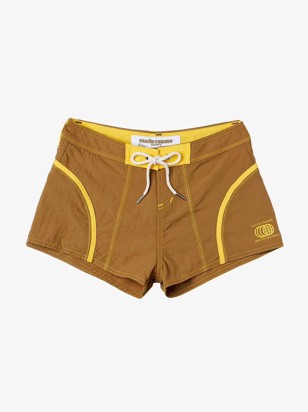 Khaki & Yellow Made Some Short Shorts