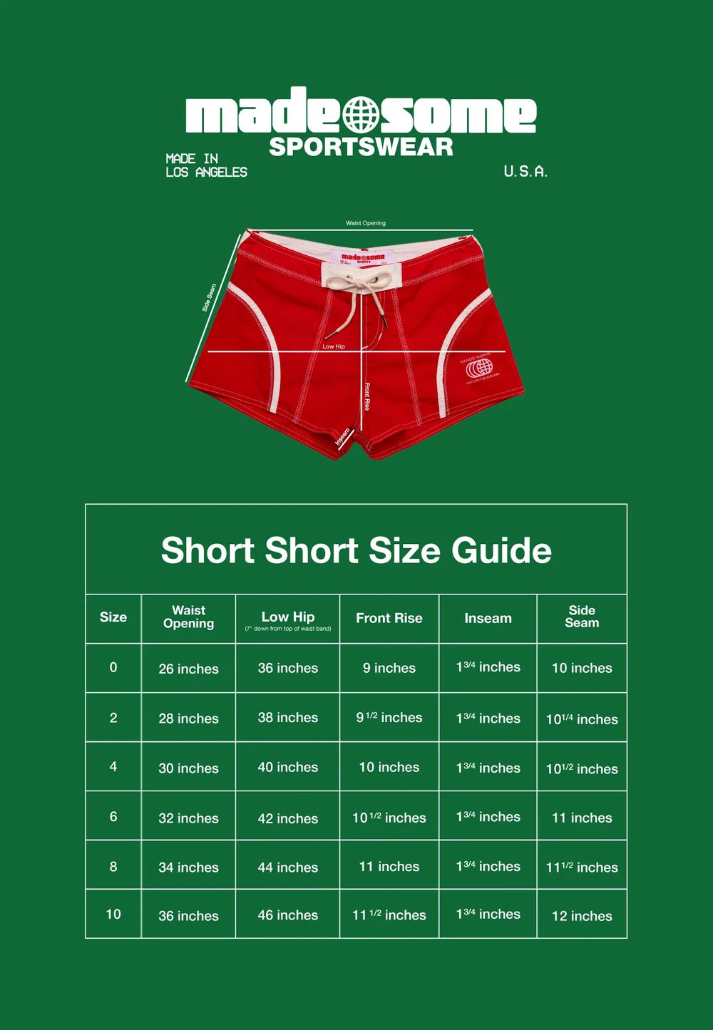 Red & White Made Some Short Shorts