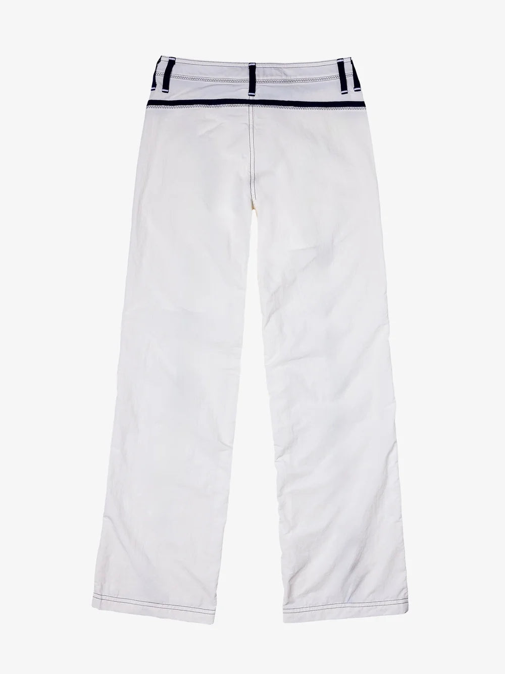 White and Navy Made Some Nylon Pants