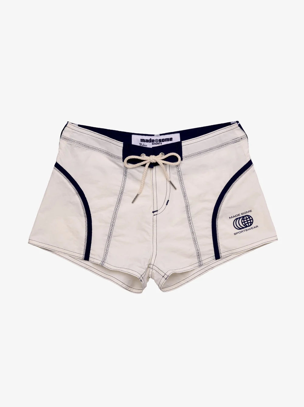 White & Navy Made Some Short Shorts